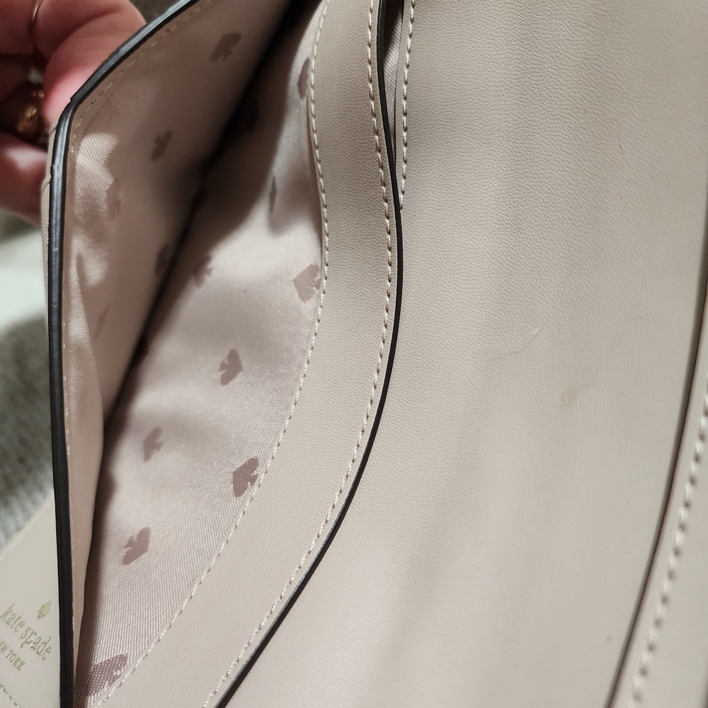 Kate Spade Cream and Tan Leather Wristlet - Picture 8 of 12